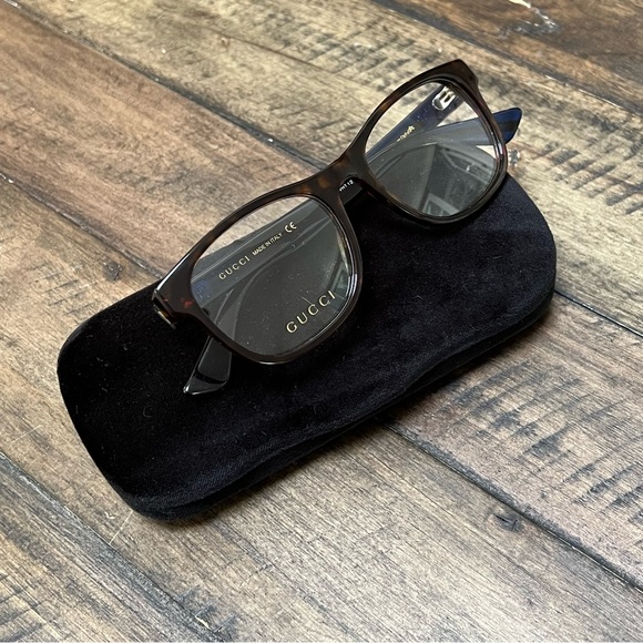 Gucci | Square Havana eyeglass frames - Picture 9 of 11